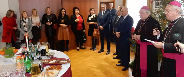 Detalj s jučerašnerjg prijema u Biskupijii                                                                                                                                                                                                                